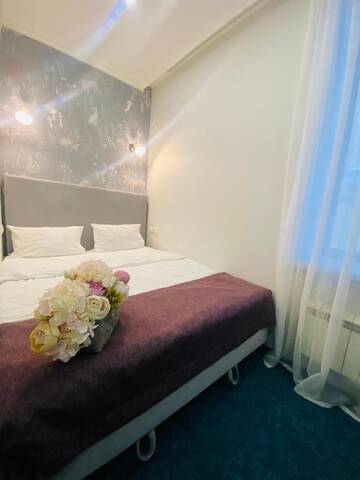 Небольшой двухместный номер с 1 кроватью в Отеле Кирин